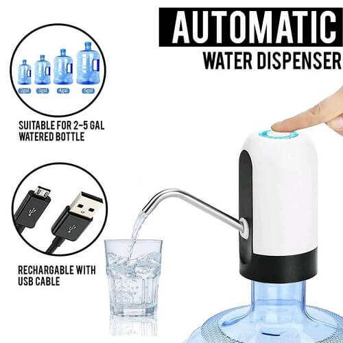 Automatic Rechargeable Water Dispenser for 20L Bottles