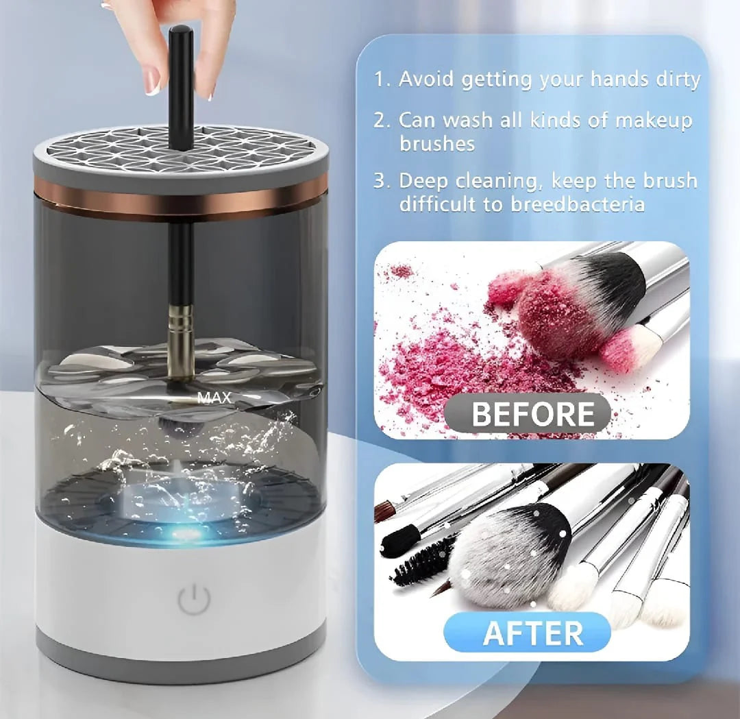 Automatic Makeup Brush Cleaning & Drying Machine with Stand Holder