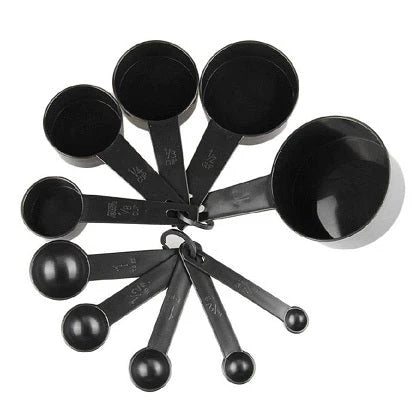Measuring Set – 10 Plastic Cups & Spoons