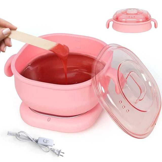 3-in-1 Portable Silicone Wax Warmer – 400ML Foldable Wax Heater for Hair Removal