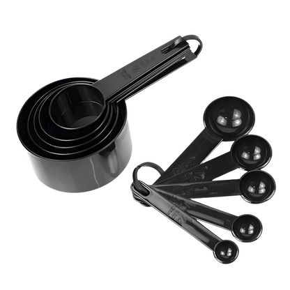 Measuring Set – 10 Plastic Cups & Spoons