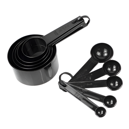 Measuring Set – 10 Plastic Cups & Spoons