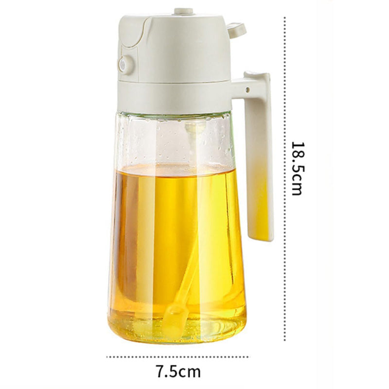 2-in-1 Olive Oil Sprayer & Dispenser – 470ml