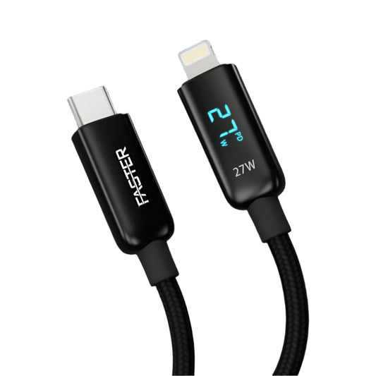 FASTER 27W USB-C to Lightning Cable – Fast Charging