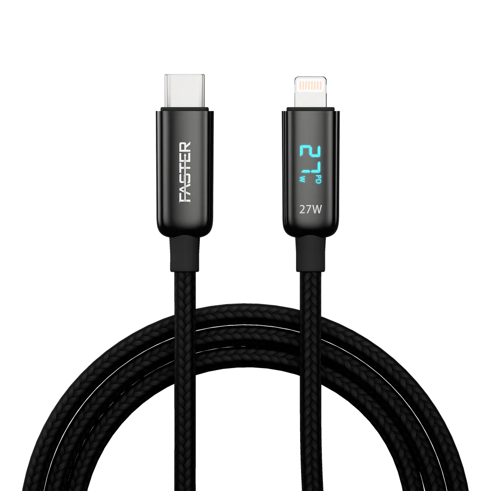 FASTER 27W USB-C to Lightning Cable – Fast Charging