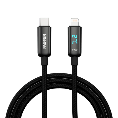 FASTER 27W USB-C to Lightning Cable – Fast Charging