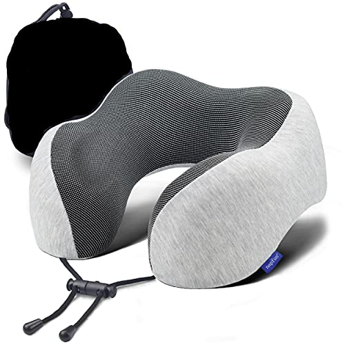 U-Shape Memory Foam Neck Pillow – Travel Pillow with Neck & Head Support