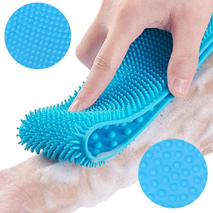 Silicone Body Scrubber Belt  – Easy Grip Design