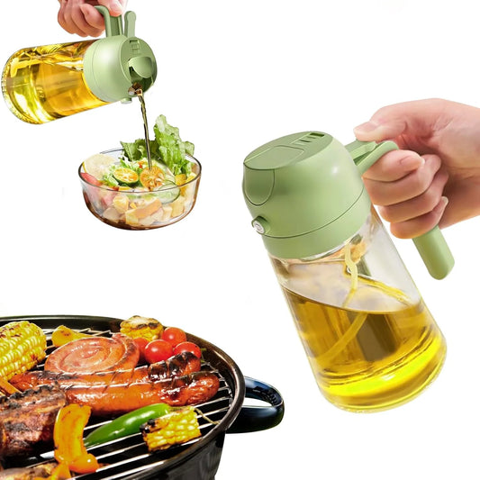 2-in-1 Olive Oil Sprayer & Dispenser – 470ml