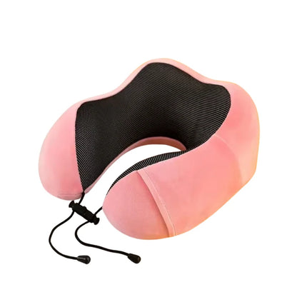 U-Shape Memory Foam Neck Pillow – Travel Pillow with Neck & Head Support