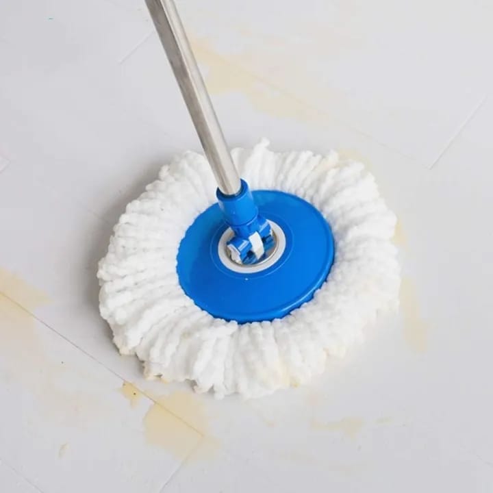 Primo 360° Spin Mop Set – Stainless Steel Bucket & Microfiber Mop