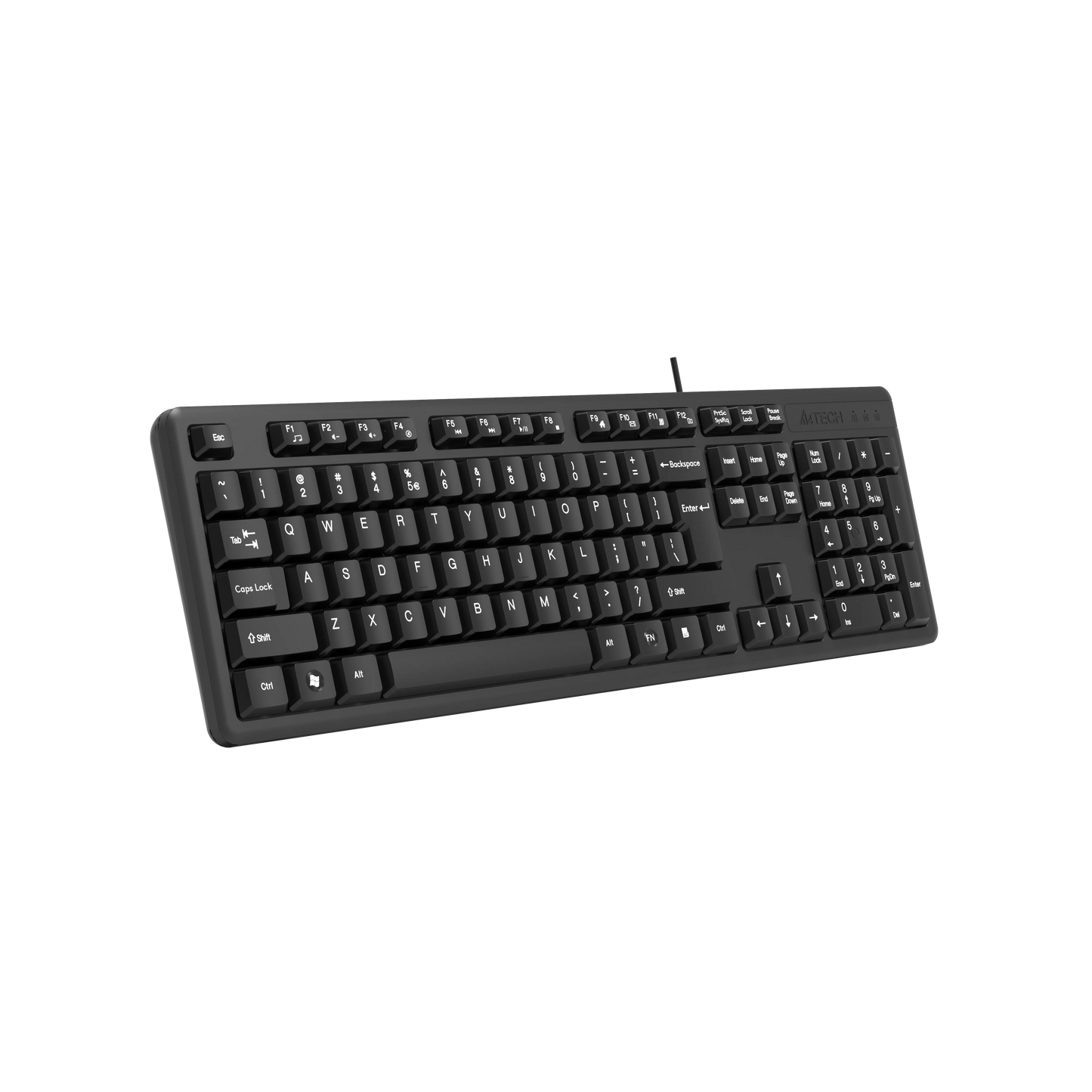 A4Tech KK-3 – USB Wired Multimedia Keyboard with 12 Hotkeys