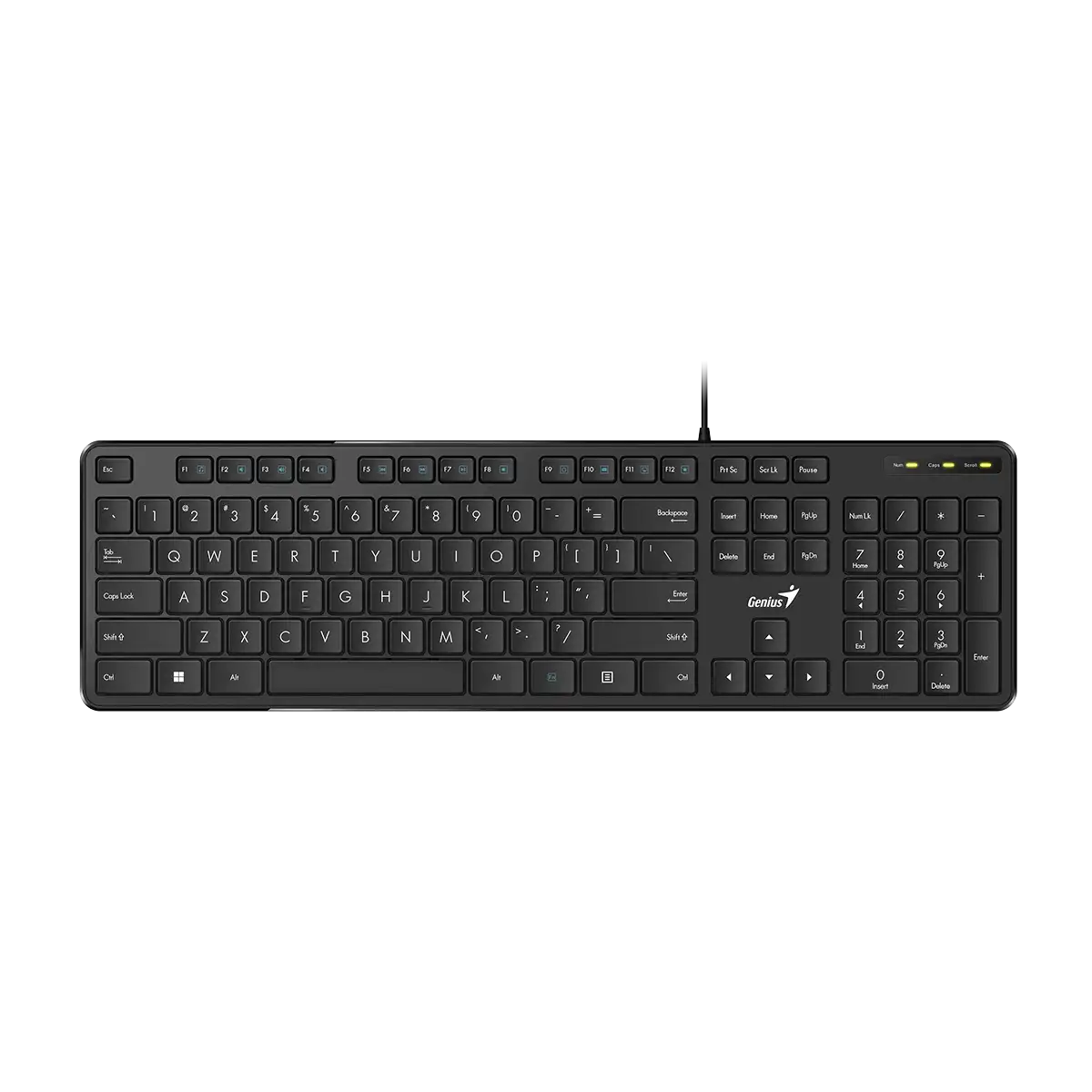 Genius SlimStar M200 – Wired USB Multimedia Keyboard with Hotkeys