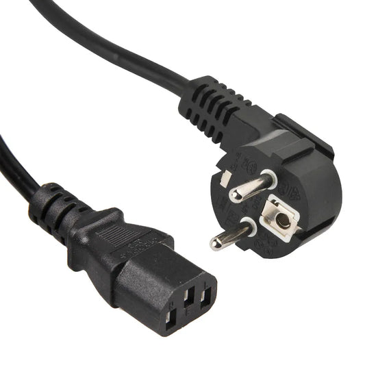 3-Pin AC Power Cable – 1.5m for PC, LCD, UPS (Black)