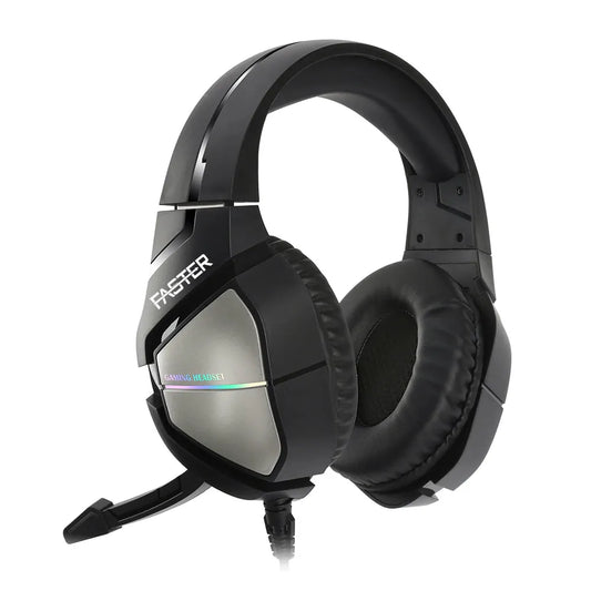 Faster Blubolt BG‑200 Gaming Headset – 50 mm Drivers, Surround Sound & Noise‑Cancelling Mic