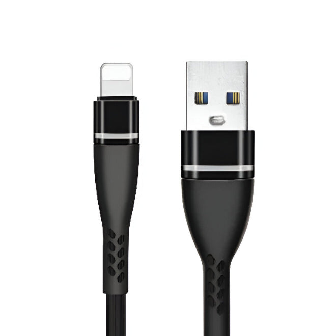 Faster FC‑15 3 m Quick Charge USB Data Cable – 2.4 A Fast Charging & Data Sync (Black/White)