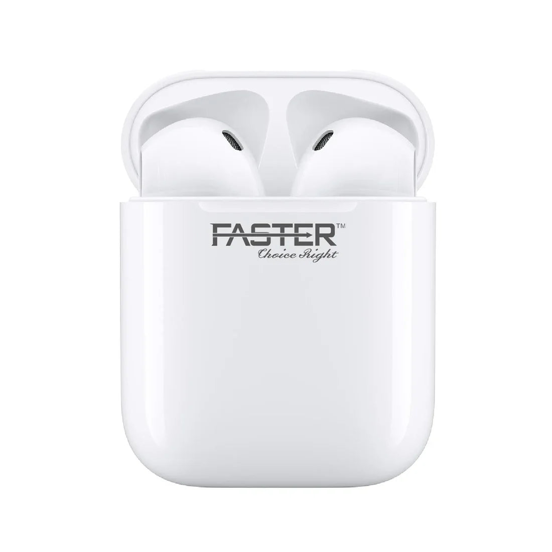 Faster FTW‑12 Stereo Bass Sound TWS Wireless Earbuds – Bluetooth 5.0, 300 mAh Case
