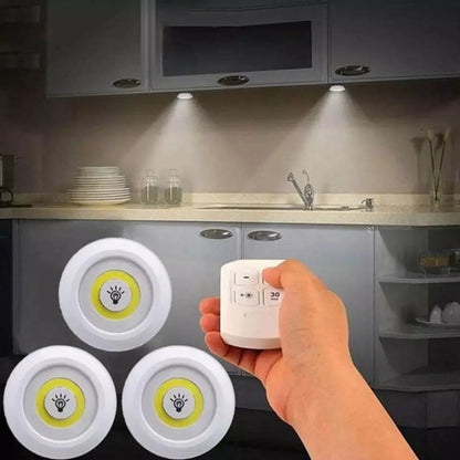 3-Pack LED Night Lamps – Touch & Wireless Remote