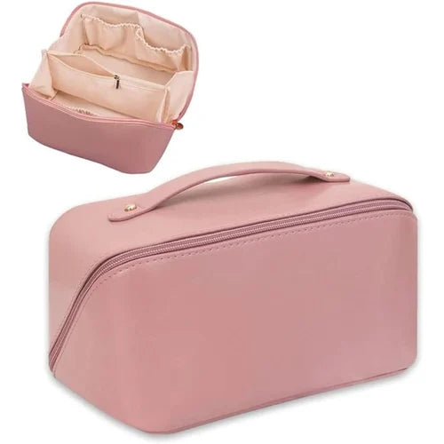 Portable Makeup Bag with Handle - Waterproof & Stylish Perfect for Travel