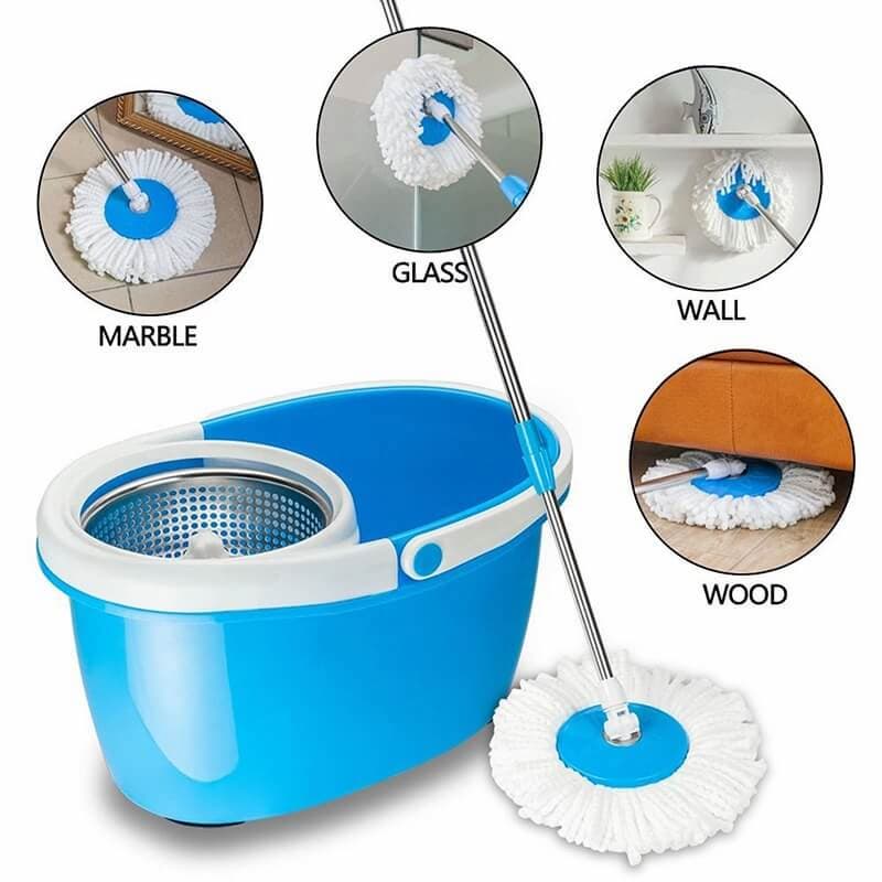 360° Spin Mop with Double Bucket – Heavy Duty Cleaning Set