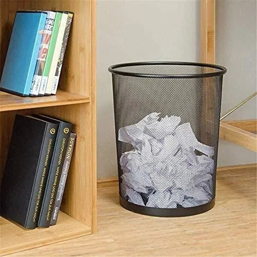 Metal Mesh Office Dust Bin – Round