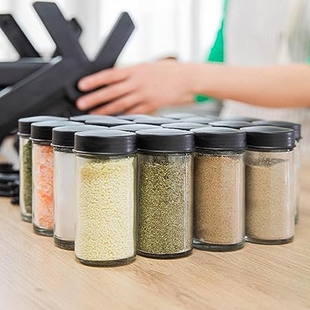 18-Jar Ferris Wheel Spice Rack – 360° Rotating Kitchen Organizer