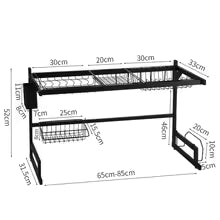 Space-Saving Over Sink Dish Drying Shelf – Stainless Steel